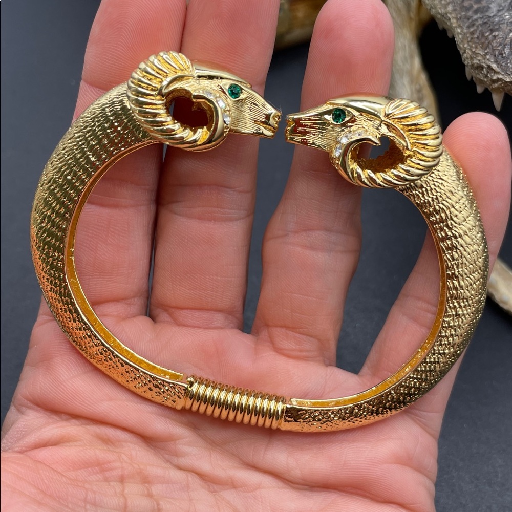 Kenneth Jay Lane for Avon ram clamper bracelet vintage - Picture 3 of 7